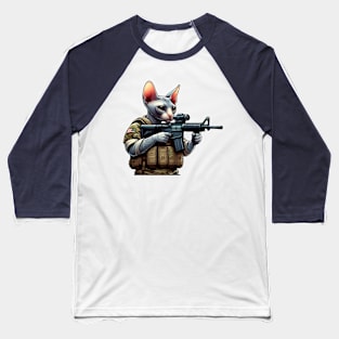 Tactical Cat Baseball T-Shirt